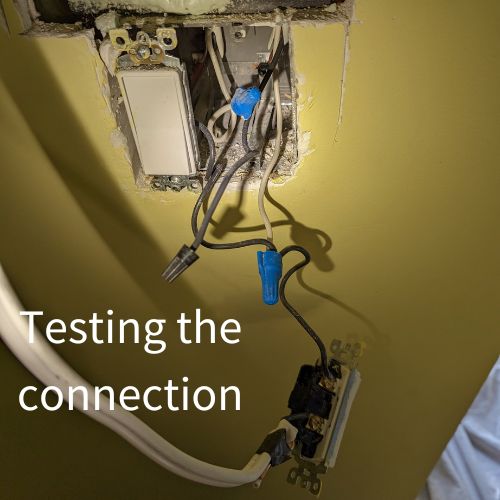 Testing the connection #image_title